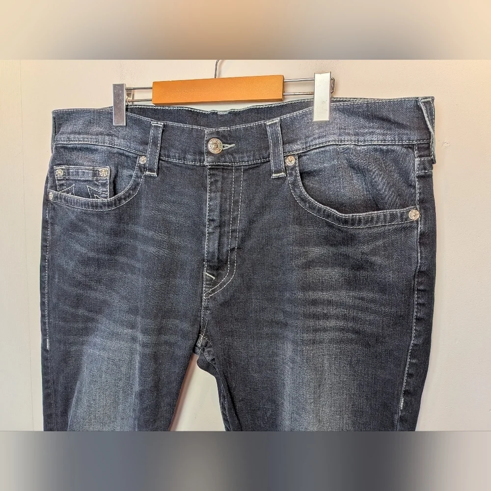 TRUE RELIGION Men Jeans Size 40 Rocco Relaxed Skinny - Picture 2 of 14